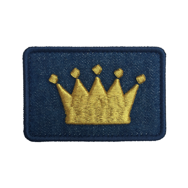 Crown Logo Dark Denim Velcro Patch (CapSlap)