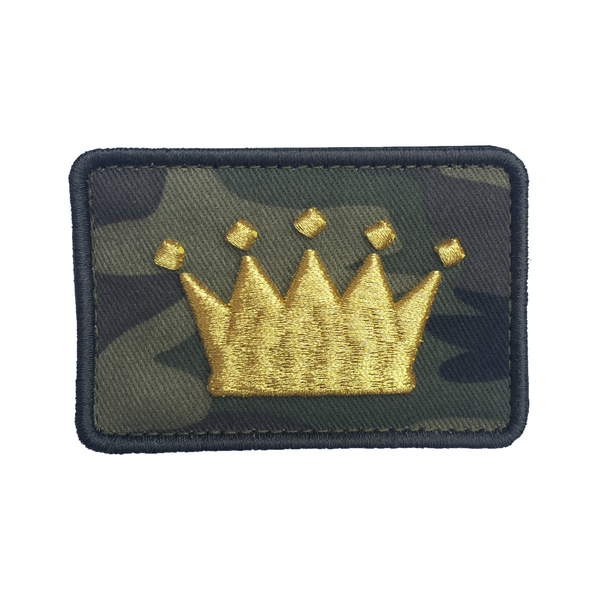 Crown Logo Green Camo Velcro Patch (CapSlap)