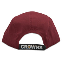 Velcro 5 Panel Cap in Burgundy (includes 1 x Velcro Patch)