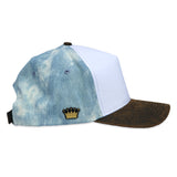 Velcro Baseball Cap in washed Denim (includes 1 x FREE Velcro Patch)
