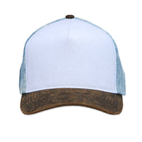 Velcro Baseball Cap in washed Denim (includes 1 x FREE Velcro Patch)