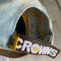 Velcro Baseball Cap in washed Denim (includes 1 x FREE Velcro Patch)