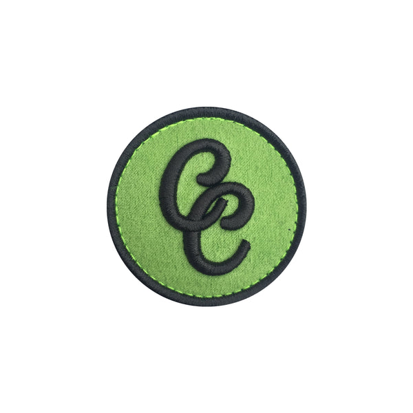 CC Logo Lime Suede Velcro Patch (CapSlap)
