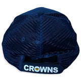 Velcro Baseball Cap in Navy Blue Suede + Navy Mesh (includes 1 x FREE Velcro Patch)