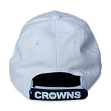 Velcro Baseball Cap in Grey and White (includes 1 x FREE Velcro Patch)