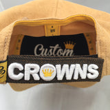 Velcro Baseball Cap in Tan Suede (includes 1 x Velcro Patch) #capbuilder