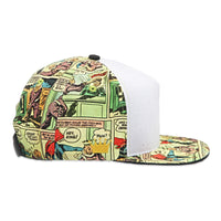 Velcro Baseball Cap with Vintage Comic Print (includes Comic Velcro Patch)