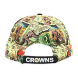 Velcro Baseball Cap with Vintage Comic Print (includes Comic Velcro Patch)