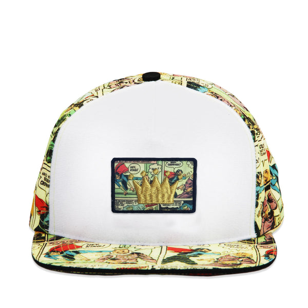 Velcro Baseball Cap with Vintage Comic Print (includes Comic Velcro Patch)