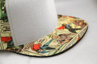 Velcro Baseball Cap with Vintage Comic Print (includes Comic Velcro Patch)